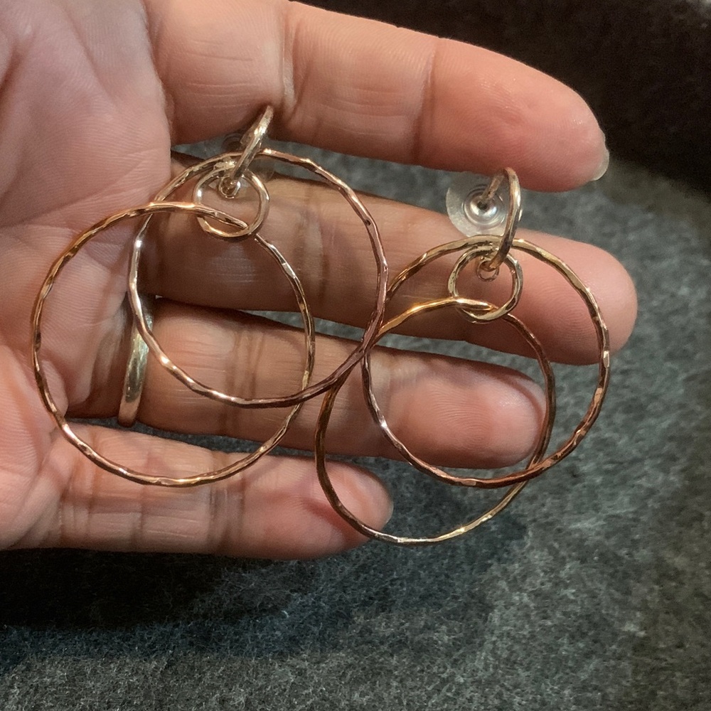 Rose Gold Hoop Earrings